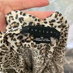 Sanctuary  leopard print blouse with ruffle sleeves #boho M Photo 2