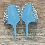 Steve Madden Vala S Blue Translucent Spiked Stud Pointed Toe Stiletto Heels 9.5M Photo 2
