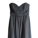 Eden Bridesmaid black strapless high low dress Size 4 Photo 5