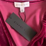 Gianni Bini NWT Leighton Merlot Red Velvet Wrap Mini Dress Photo 5