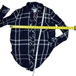 Rails  x Free People Shirt Button Up Top Navy  Plaid Western Boho Photo 2