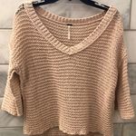 Free People Light Pink Sweater Photo 0