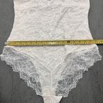 Pinsy Women's 1X Shaping Lace Shapesuit Ivory Full Body Shapewear Bodysuit Black Size XL Photo 10