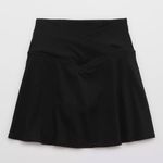 Aerie NWT  BLACK CROSSOVER TENNIS SKIRT Photo 0