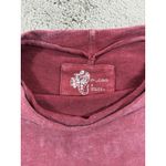 Pilcro  by Anthropologie Washed Burgundy Crewneck Drape Neck Sweatshirt Women M Photo 1