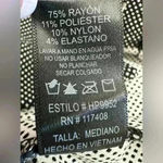 Chocolate Black and White Small Polka Dot Women's Trousers (503) Size M Photo 13