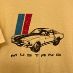 Ford Mustang 50 Year Celebration Muscle Car Yellow Fords Garage T Photo 2