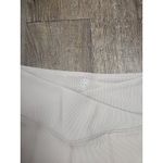 Move Theology Ribbed Wide Leg Cropped Yoga Athletic Pants Beige/Gray Large Photo 2