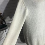 Poof! On The Road oversized Sweater Dress Cowl Neck Open Back Bow Cream sz S Photo 6