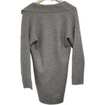 Abercrombie & Fitch Women Grey Sweater V-Neck Longsleeve Dress Petite Size Small Photo 1