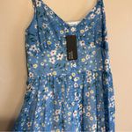 Sophie & Trey NWT  Floral Blue Dress Size Medium Photo 3