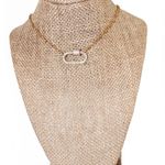 Beaded by Meg Gold Pavé Carabiner Clasp Necklace Photo 0
