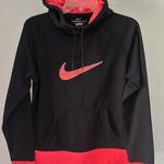 Nike  Therma Fit M Womens Black Hot Pink Hoodie Activewear Bright Long Sleeve Photo 0