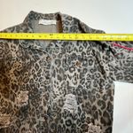 Leopard Print Jacket, Grunge Streetwear, Vintage Havana Jacket, Distressed Shack Brown Size M Photo 8
