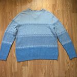 Classic Elements Vintage  Angora Rabbit Blend Blue Sweater Women’s Size Large‎ Photo 4