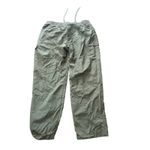 Columbia Womens Regular Size L Cargo Pants Green Drawstring Waist Roll Up Size L Photo 1