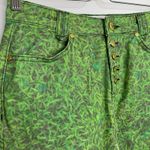 House of Sunny London Fields Jessie Straight Leg Grass Print Jeans Womens US4 Green Size 4 Photo 5