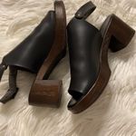 Topshop  shoes sandals black in excellent condition made in Italy real leather Photo 10