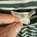 Eileen Fisher  Skirt 3X Organic Linen Jersey Striped Midi Straight Pull‎ On Green Photo 3