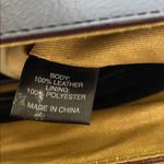 Antonio Melani  Black Leather Messenger Handbag crossbody purse Photo 8