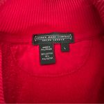Ralph Lauren Lauren Jeans Company  Women's Full Zip Jacket Long Sleeve Red Size L Photo 4