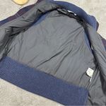 Woolrich  Women’s Wool Blend Plaid Vest Full Button Academia in Purple Navy L Photo 6