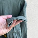 Gap  hunter green with striped 100% cotton sweater Photo 2