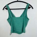 Lulus Ribbed V Neck Cropped Tank Top Teal Green Size Medium NWT Photo 10