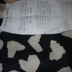 Shasa  M Crocheted Hearts Black Creme Tank Top Photo 8