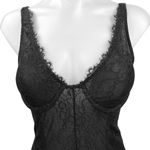 Bardot  Essie Black Lace Mesh Sleeveless V-Neck Underwire Bodysuit Top Size XXS Photo 4
