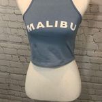 LA Hearts Cami Top Cropped "Malibu" Blue-Medium Photo 0