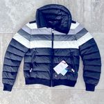 Perfect Moment Queenie Down Coat Jacket, Black Rainbow Size XS New w/Tag Photo 13