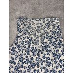 Reformation Rilynn Dress Sleeveless Button Shirtdress Mini Blue Floral Size 2 Photo 3