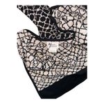 Andrea Jovine  Womens Small Sweater Black Tan Geometric Print Open Front Cardigan Photo 6