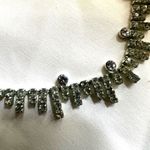 Silver tone rhinestone dainty choker necklace Photo 2