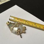 KJL Kenneth Jay Lane Humpty Dumpty Egg Crystal Gold Tone Brooch Pin Photo 7