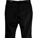 ZARA Chino Ankle Wide Leg Trouser Dress Pant Stretch Straight Leg Pocket S Black Photo 4