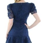 AQUA  Crochet Short Mini Dress, Navy Size XS New w/Tag Retail $118 Photo 2