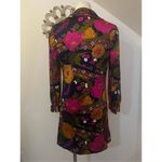 Vintage 70s Act 1 Groovy Flower Power Psychedelic Mini Dress M Pink Size M Photo 1