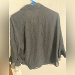 NWT Michele Michele Witchy Whimsygoth Floral Lace Button Down Shirt Size Small Black Photo 1