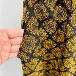 Maple Dress Womens Small Gold Black Sleeveless Knee Length Lace Silk Pockets Photo 6