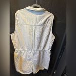 Pact Women’s  Sky Blue Collared Romper Size XXL Photo 2