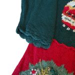 Carly St. Claire Vintage Ugly Christmas Sweater Women’s Large Beaded Knit in GUC Green Photo 4