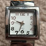 Women’s vintage orange/silver bangle bracelet watch one size measurements‎ shown Orange Photo 2
