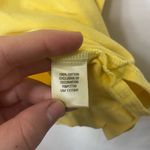 Converse  women’s yellow button neck short‎ sleeve polo shirt casual top XL Photo 2