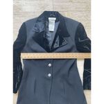 Rare Vintage 90's Portara Made in W. Germany Women's Wool Velvet Blazer Size 8‎ Orange Photo 2