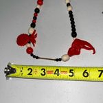 None 💙 Vintage Chunky Beaded Necklace with Pineapple & Elephant Photo 2