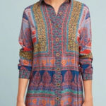Maeve  Anthropologie Casablanca Silk Shirtdress Size 8 Photo 0