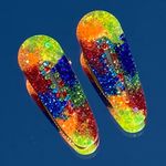 New 2 Pc Rainbow Hair Clips Multiple Photo 1