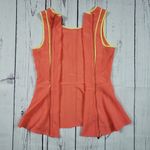 Romeo + Juliet Couture  Orange Sleeveless Zippered Peplum Top Women's Size XS Photo 8